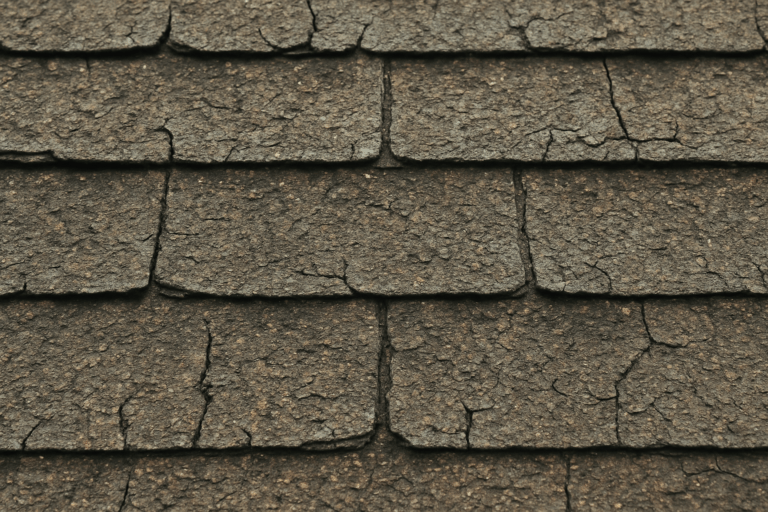 old cracked shingles